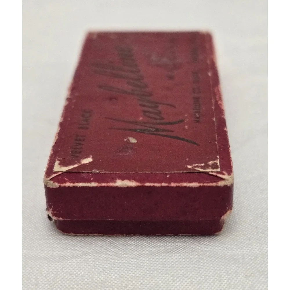 Vintage 1930s Maybelline Velvet Black Mascara Original Brush Original Red Box